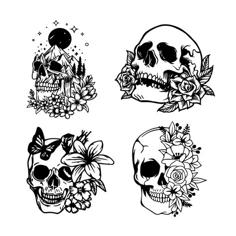 Details 80 Feminine Skull Tattoos With Flowers Ineteachers