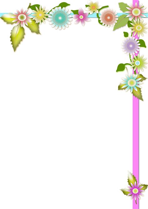 Achtergrond Bloemena4png 2480×3508 Floral Border Design Frame