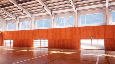 Japanese School Gym 30 Assets Pack In Props Ue Marketplace