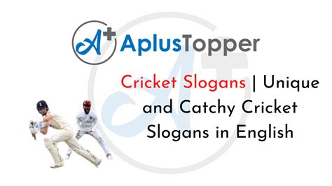 Cricket Slogans Unique And Catchy Cricket Slogans In English A Plus