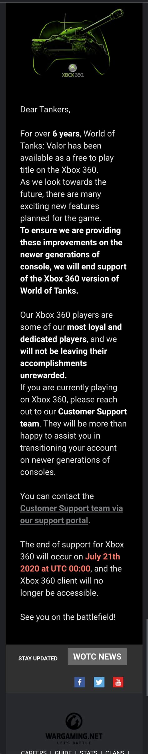 Victory edition (microsoft xbox 360, 2015) disc only. World of Tanks cancels support for Xbox 360 : xbox360