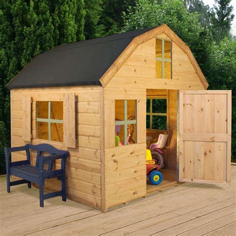 Kids Dutch Barn Style Wooden Playhouse Absolute Home