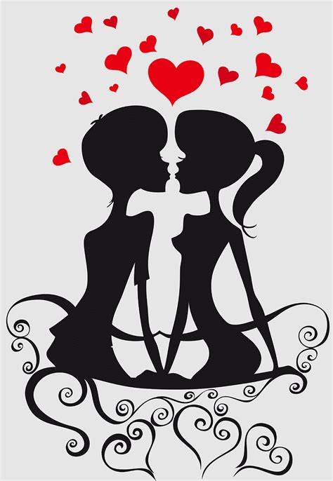 clip art couples valentine decorative borders happy valentines day silhouettes romantic