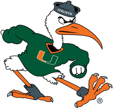 Simple text logo for university of miami. Miami Hurricanes Mascot Logo - NCAA Division I (i-m) (NCAA i-m) - Chris Creamer's Sports Logos ...