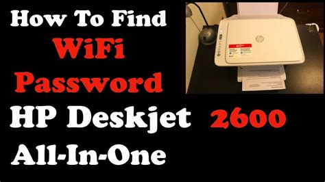 How To Find Password Of Hp Deskjet 2600 All In One Printer Series