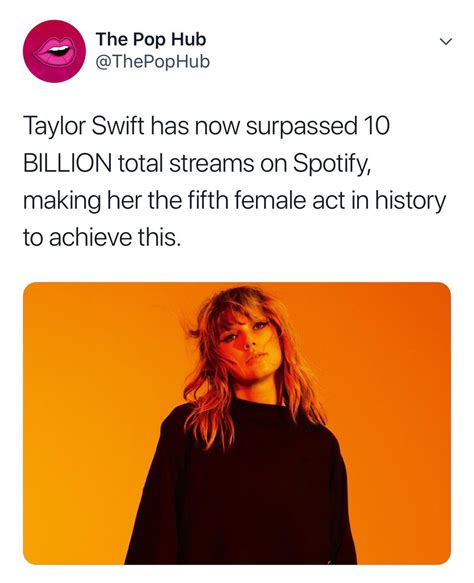 🔞taylor Finally Reached 10 Billion Total Streams Club In Spotify Of Taylor Swift Nude