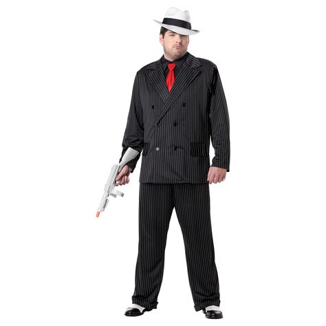 California Costume Mob Boss Costume Big And Tall Adult 20s Mobster 40s