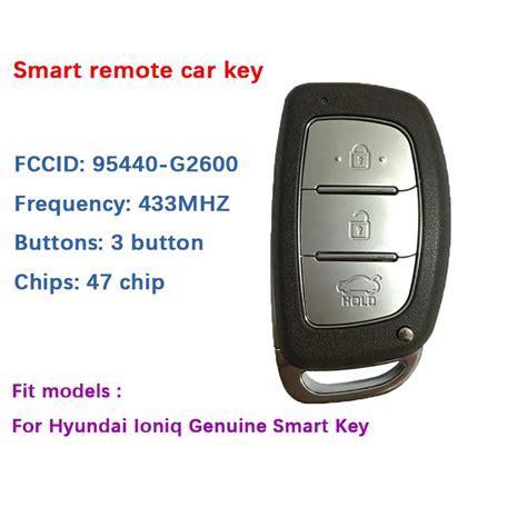 Cn020133 Originalaftermarket 3 Button Hyundai Ioniq Smart Key Remote