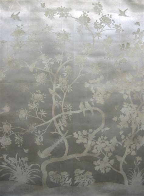 Gracie Hand Painted Wallpaper Gracie Wallpaper Chinoiserie Wallpaper