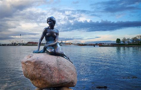 Wallpaper Denmark Port Statue The Little Mermaid Denmark