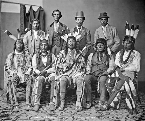 Mandan And Arikara Delegation Washington 1874 Native American History