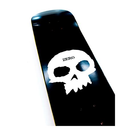 Zero Single Skull Skateboard Deck Blackwhite Boardworld Store