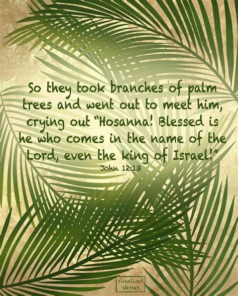 Palm Sunday Easter Spring Visualizedverses Palm Sunday Quotes