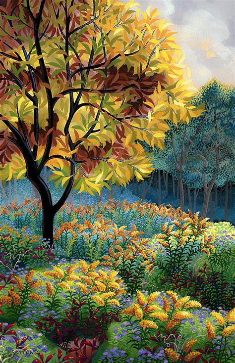 Yellow Tree By Wynn Yarrow Giclee Print Artful Home