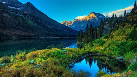 Wonderful Collection Of Mountain Lake Reflections Hd Wallpapers Best