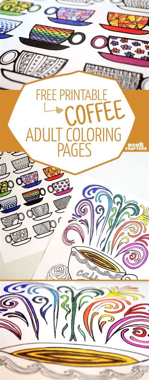Use these images to quickly print coloring pages. Free printable COFFEE coloring pages for adults | Coloring ...