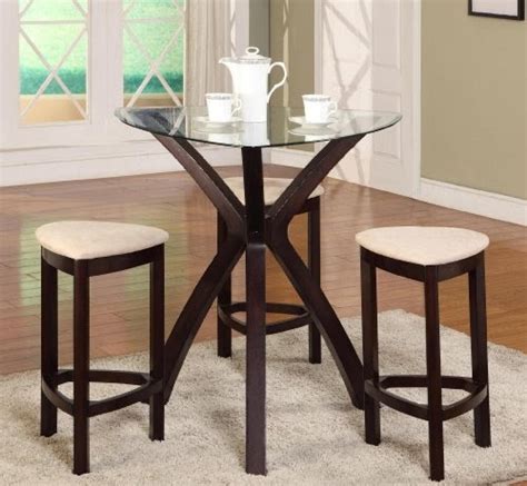 Travel Bag Store 4pc Triangle Solid Wood Bar Table And Stools Set