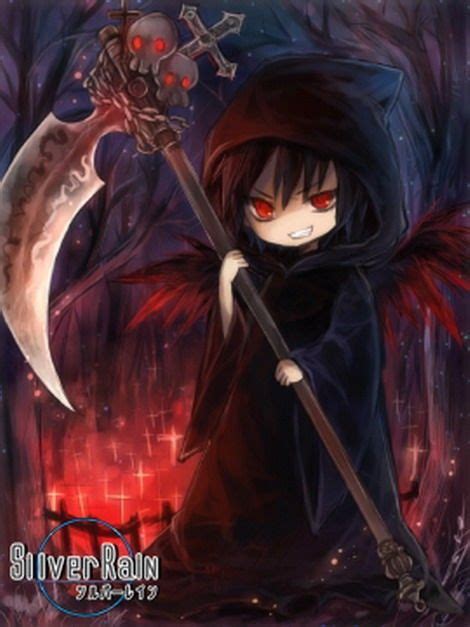 A young woman who mysteriously died and woke up in hell. lol this reminds me of mah bf ^J^ lol | Anime/Fan Art | Pinterest | Anime, Grim reaper and Chibi