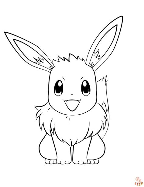 Pokemon Eevee Coloring Pages Printable Pokemon Coloring Pages Porn
