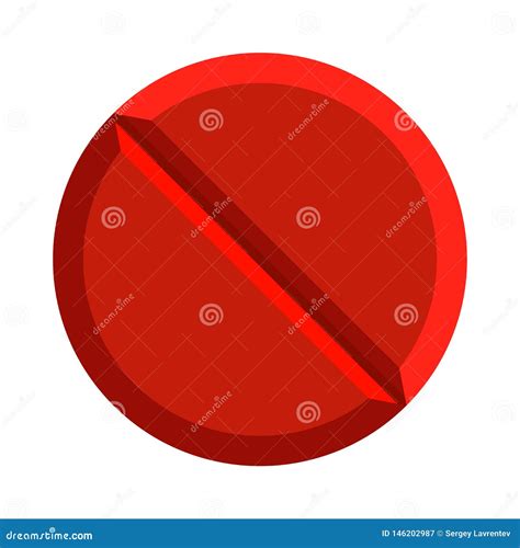 Red pill. Vector stock vector. Illustration of help - 146202987