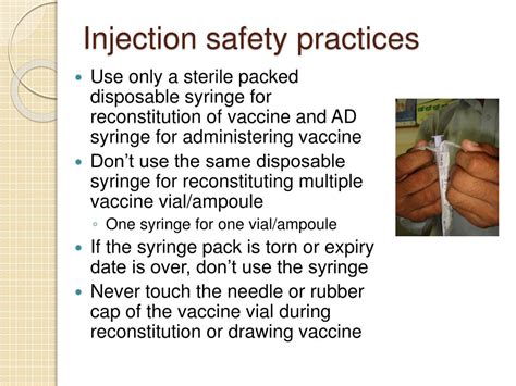 Ppt Injection Safety Practices Powerpoint Presentation Free Download