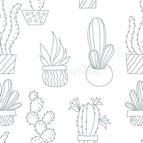 Illustration Of Cactus Vector Stock Vector Illustration Of Wallpaper
