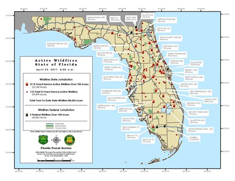 Map Of Fires In Florida Maping Resources