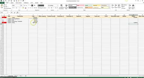 Spreadsheet For Small Business Bookkeeping Spreadsheet