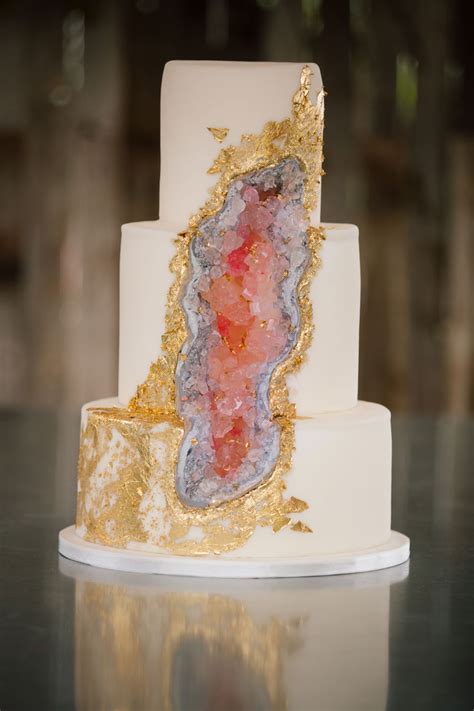 Then there are some more unusual wedding cake trends, like the stunning geode cakes, or celestial details and even watercolour painted cakes. 23 Unusual Wedding Cakes - hitched.co.uk