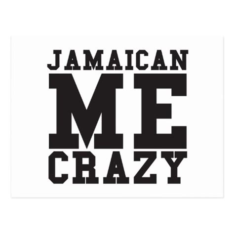 Jamaican Me Crazy Postcard Zazzle