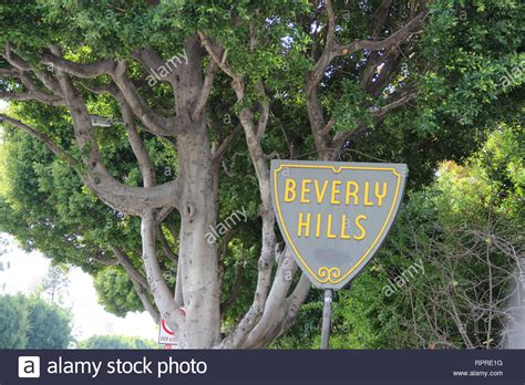 Beverly Hills Sign Shield Hi Res Stock Photography And Images Alamy