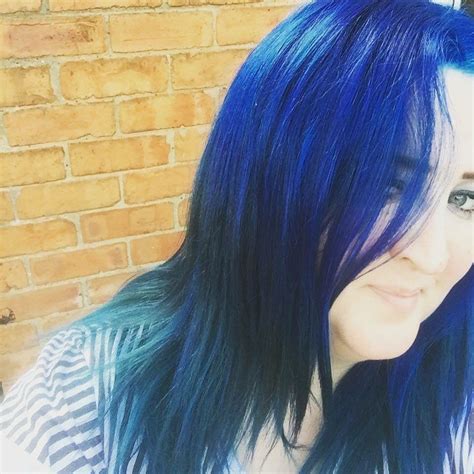Since semipermanent hair doesn't lift, it doesn't damage! Manic panic blue ombré hair. After midnight, rockabilly ...