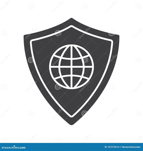 网络安全字形图标 向量例证 插画 包括有 设计 全球 程序 荒地 地球 徽标 形状 网络 167274514