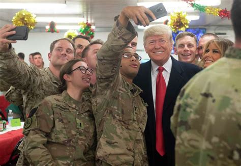 Trump visits U.S. soldiers in Iraq