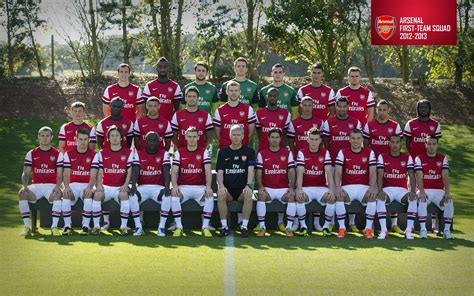 Arsenal First Team Squad Arsenal 2012 13 Season Wallpaper Preview
