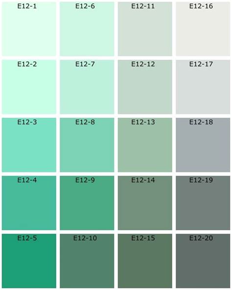 Peinture bleue pour boiseries, ferrailles, murs et radiateurs. E12A-vert-nuancier-1000-teintes-natura.jpg (640×800 ...