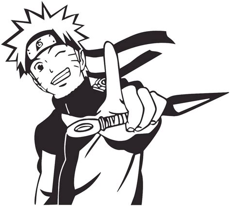 Naruto Naruto Uzumaki Kunai Anime Decal Sticker Kyokovinyl