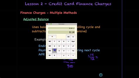 Check spelling or type a new query. Lesson 2 - Credit Card Finance Charges - YouTube
