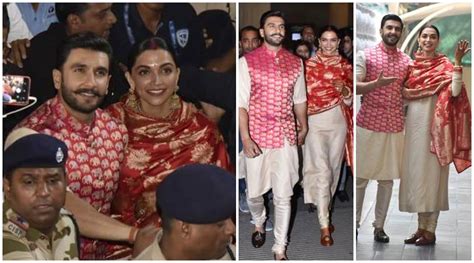 Deepika Padukone Ranveer Singh Mehendi Ceremony The Couple Stuns In Sabyasachi Yet Again