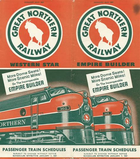 ON THE ROAD AGAIN: Great Northern Railway Empire Builder Passenger