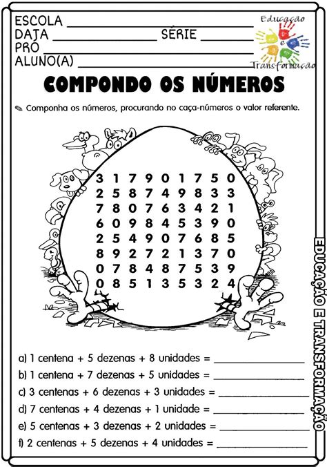 Atividades Composição E Decomposição 3 Ano