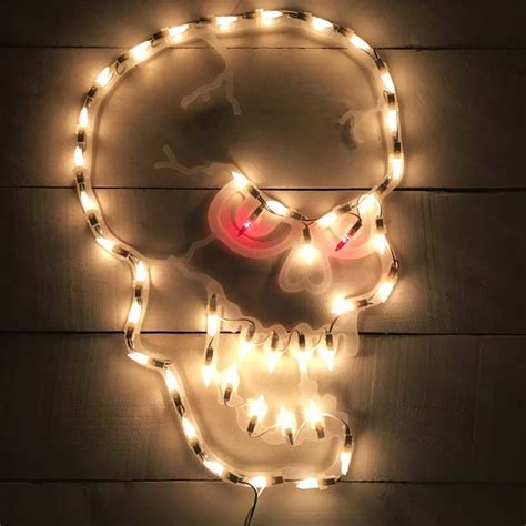 Lighted Skull Halloween Decoration Halloween Skull Decorations