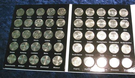 435 Fifty States Quarter Book With All Fifty Bu Quarters