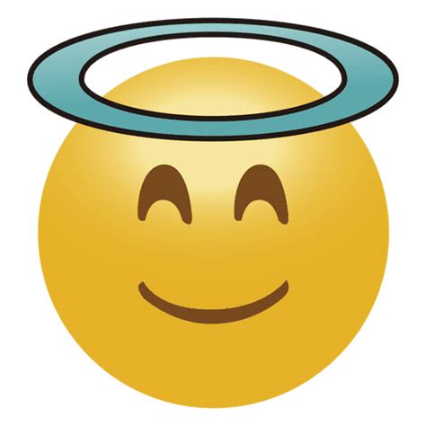 Simple Angel Emoticon Face Transparent Png And Svg Vector File Images