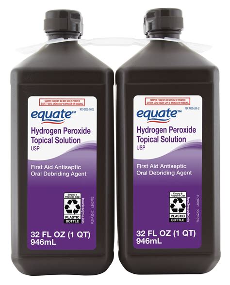 Buy Equate 3 Hydrogen Peroxide Liquid Antiseptic 32 Fl Oz 4 Pack