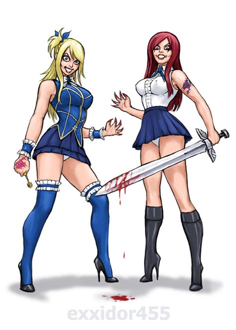 Commission Lucy And Erza Corrupted By Exxidor459 Hentai Foundry