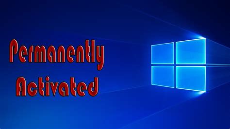 How To Permanently Activate Windows 10 Youtube