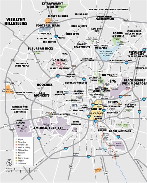 Click the map and drag to move the map around. 'Judgmental' Map of San Antonio Goes Viral, Creator Speaks Out