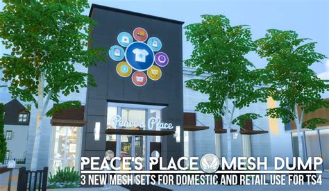 Peaces Place Sims 4 Sims Shop Signs
