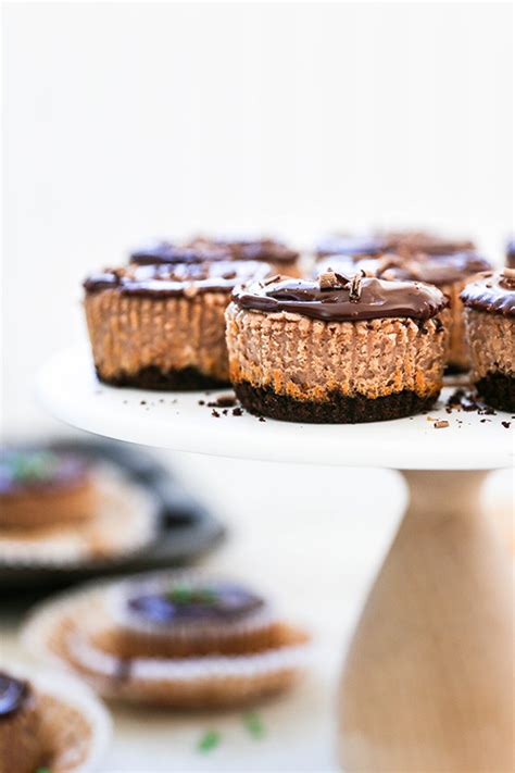 Irish Cream And Chocolate Mini Cheesecakes Floating Kitchen Recipe